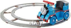 Ride-On Toy Thomas Train with Track, 6V Power Ride on Car Toy for Kids Children