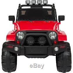 Ride Truck 12v Car Kids Remote Control Battery Led Powered Lights Power Wheels