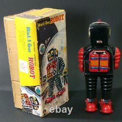 Robot Blink A Gear R 81 Battery Operated Taiyo Japan Toy 1960 With Original Box