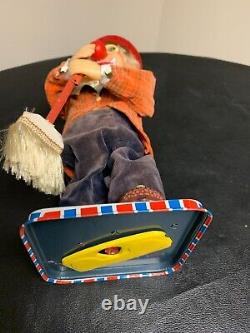 Rosko DOZO The Steaming Clown Battery Japan tin toy