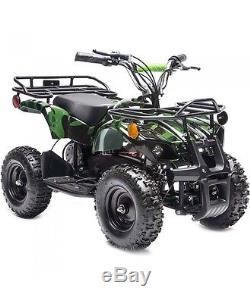 Rosso Motors Kids Electric 4 wheeler Utility ATV 36V 800W Boys & Girls Army Camo