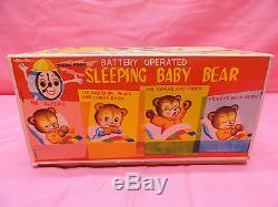 Sleeping Baby Bear Linemar Japan Mint In Box