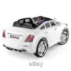 SPORTrax Limited Edition Maybach Style Kids Ride on Car, FREE MP3 Player, White