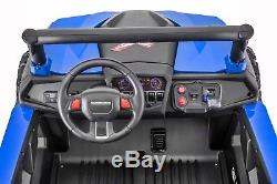 SPORTrax UTV Screemer- 4WD Kid's Ride On Vehicle withFREE MP3 Player- Blue