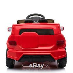Safety Kids Ride on Car Toys Electric Power 4 Wheel MP3 Light Remote Control Red