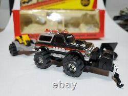 Schaper STOMPER, Ford Bronco iob, 1984. With trailer, motorcycle, winch, surfboard