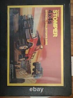 Schaper Stomper 4x4's Official Collectors Case with tires 8 trucks and paperwork