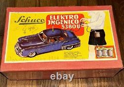 Schuco Elektro Ingenico 5380 U Tin Car With Headlight Kit, Box, Bat Kit & Acc