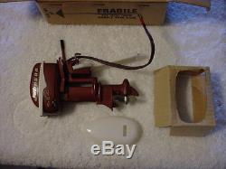 Sharp 1956 K&O Fleetline Battery Operated Toy Outboard With Box and Instructions