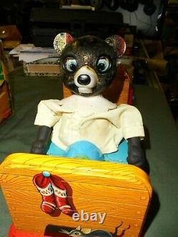 Sleeping Baby Bear Battery Toy in Original Box Top Only, Linemar Toys J-4200