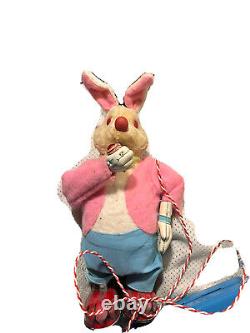 Smoking Bunny Cragstan Corporation Vintage Toy