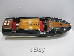 Speed Boat Twin Motor Excellent Plus In Original Box 18 Tested And Runs Good