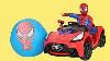 Spiderman Super Giant Surprise Egg Toys Unboxing Opening Fun Battery Powered Ride On Car Ckn Toys