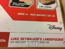 Star Wars Luke Skywalker's Landspeeder 12-Volt Ride On Radio Flyer Car Ship New