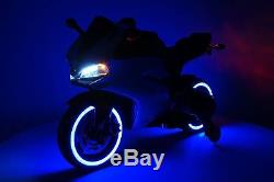 Street Racer 12V Electric Kids Ride-On Motorcycle Blue