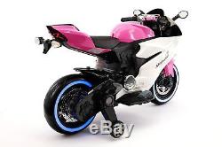 Street Racer 12V Electric Kids Ride-On Motorcycle Pink