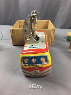 Super Rare Cragstan Japan Battery Operated Mountain Cable Car 60s Complete W Box