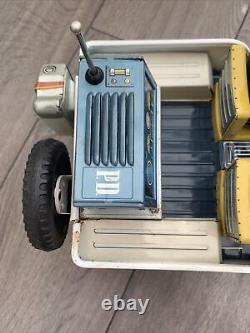 TN NOMURA BATTERY OPERATED POLICE JEEP LARGE 37cm STILL IN THE ORIGINAL BOX