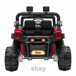 TOBBI 12V Kids Electric Battery-Powered Ride On 3 Speed Toy SUV Truck Car, Red