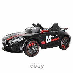 TOBBI 12V Kids Electric Battery-Powered Ride On Toy Mercedes-Benz Car, Black