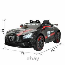 TOBBI 12V Kids Electric Battery-Powered Ride On Toy Mercedes-Benz Car, Black