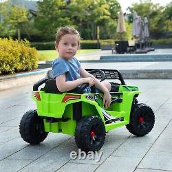 TOBBI 12V Kids Electric UTV Toy Battery Powered Off-Road Car with LED Lights