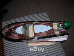 Toy Wood Boat Toy Outboard Motor Ito Runner Type B Vintage Wooden Battery Op