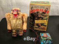 T. N. Nomura Japan Tin Battery Operated Toy Gorilla in Original Box (King Kong)