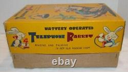 Telephone Rabbit Battery Operated Toy in Box, Modern Toys, Japan, Works