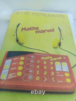 Texas Instruments Maths Marvel Retro Vintage Learning Educational Toy RARE TI