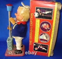 The Drinking Captain Japanese Battery Operated Toy Works Boxed Japan Amico S&e