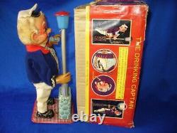 The Drinking Captain Japanese Battery Operated Toy Works Boxed Japan Amico S&e