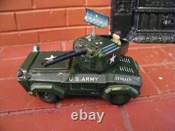 Tin Litho Japan US Army 0832657 Military Truck Battery Operated Remote Control