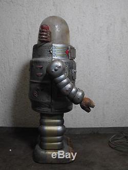 Tin Toy Door Robot Alps 1958 Vintage Battery Operated Remot Control Japan