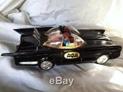Tin toys Batman Batmobile Bandai 1966 Vintage Tin Battery Operated/ Original Box