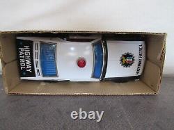 Tinplate Battery Operated Highway Patrol Car C-33 Made In Japan By Taiyo
