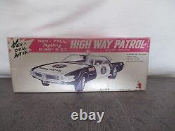 Tinplate Battery Operated Highway Patrol Car C-33 Made In Japan By Taiyo