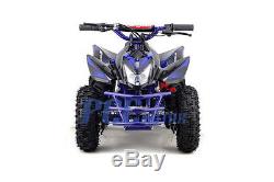 Titan Kids Electric Battery Mini Outdoor Quad Dirt Bike Ride On ATV 24V BLUE