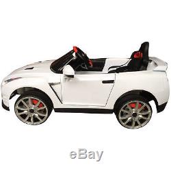 Toddler Electric Car Nissan GTR R35 Kids Ride On 12V 1 Seater Plug In Mp3 Play