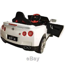 Toddler Electric Car Nissan GTR R35 Kids Ride On 12V 1 Seater Plug In Mp3 Play