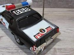 Ton Yeh POLICE CAR & BOX VINTAGE Taiwan Battery Operated Toy Car #ZT