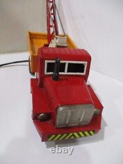 Tow Truck-wrecker-battery Operated With Steering Works-all Tin-japan