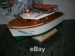 Toy Outboard Motor Boat Fleet Line Marlin K&o Ito Vintage Battery Operated Boat