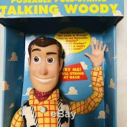 Toy Story Poseable Pull-String Talking Woody Thinkway Original 1995 Disney Pixar