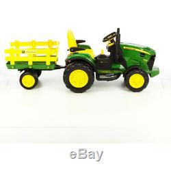 Tractor Ride-On John Deere Ground Force 12V Riding Toys Adjustable Seat Kids