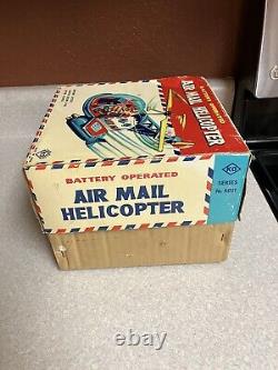 Trade Mark Japan KO battery operated Air Mail Helicopter mib