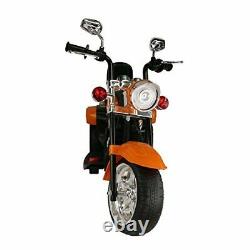 Trike Motorcycle Powered Ride on Motorcycle for Kids, 3-4 Years Old -Orange