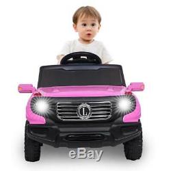 US 6V Safety Kids Ride on Toys Car Electric Battery Remote Control 3 Speed Pink