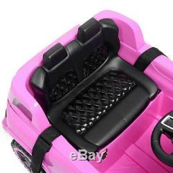 US 6V Safety Kids Ride on Toys Car Electric Battery Remote Control 3 Speed Pink