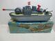 Uss Farragut Gun Boat N Mint In Box Battery Operated Tested Works Good Japan